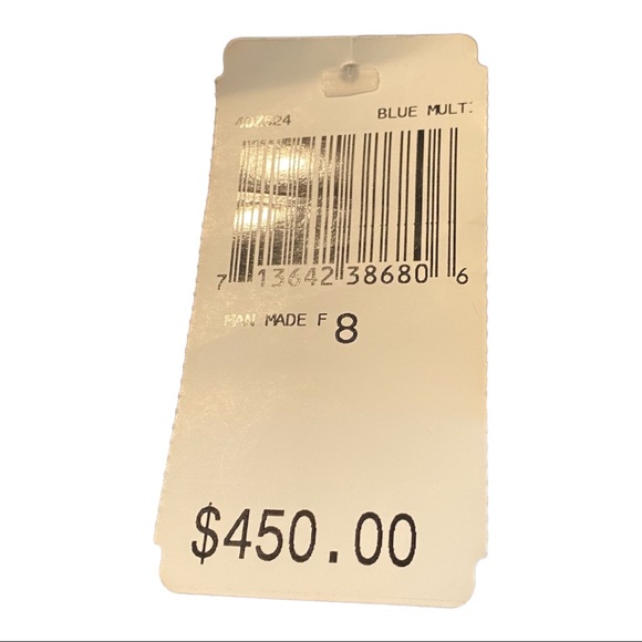 🆕 KAY UNGER New York 2 piece Skirt Suit Size 8 NWT Blue Multi 💙🖤 NWT - Picture 11 of 12